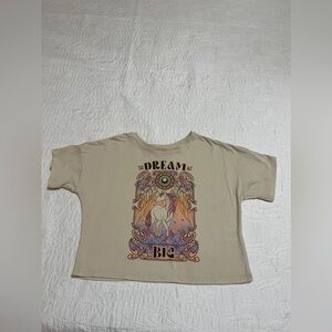 (21) Wonder Nation Dream Big Kids Beige T-Shirt